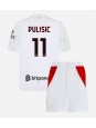 AC Milan Christian Pulisic #11 Vieraspaita Lasten 2026-27 Lyhythihainen (+ shortsit)